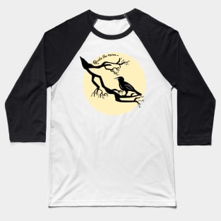 Quote The Raven Edgar Allan Poe Moon Baseball T-Shirt